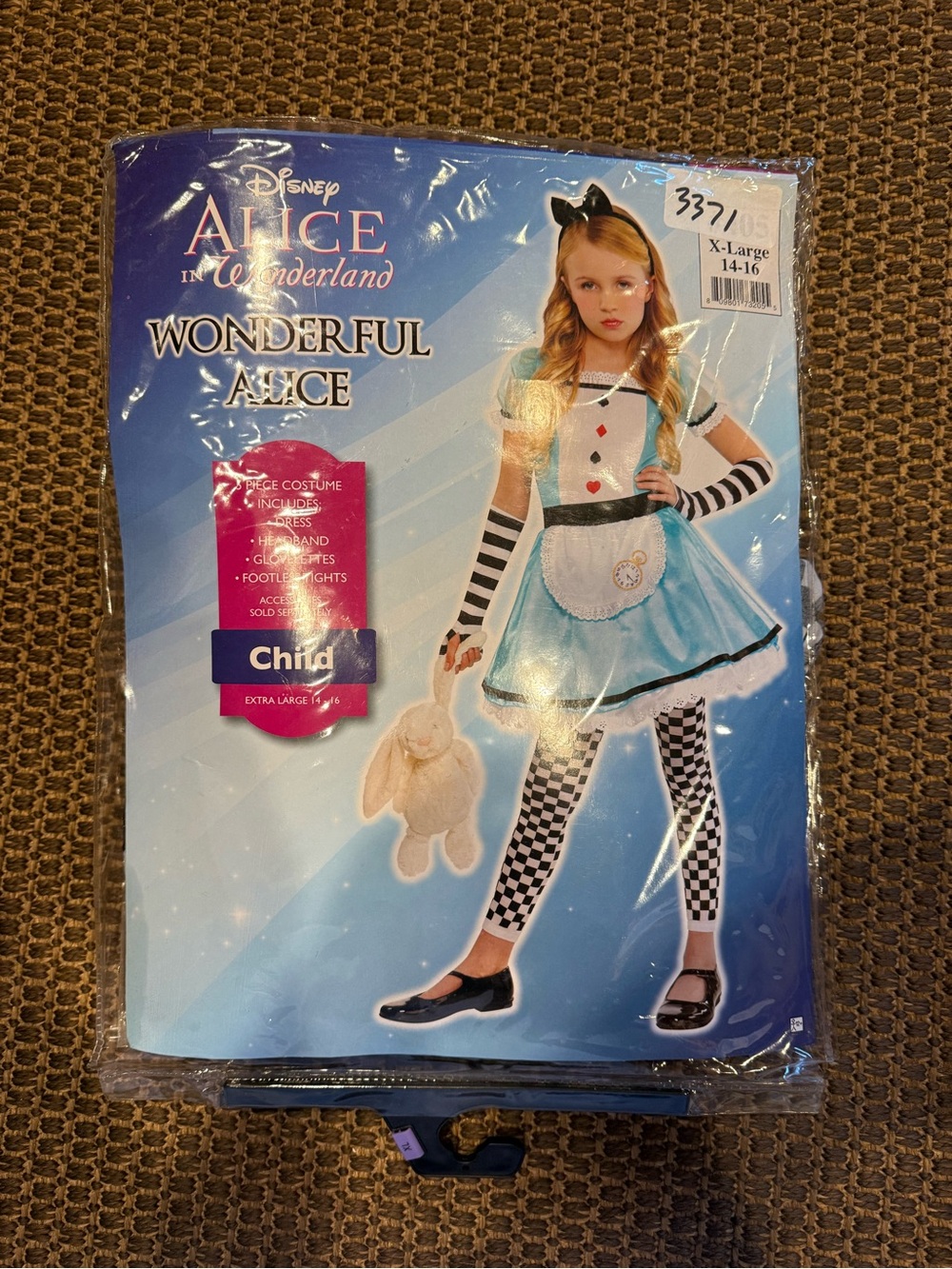 Disney Wonderful Alice Girls' Costume - Light Blue, White, Black